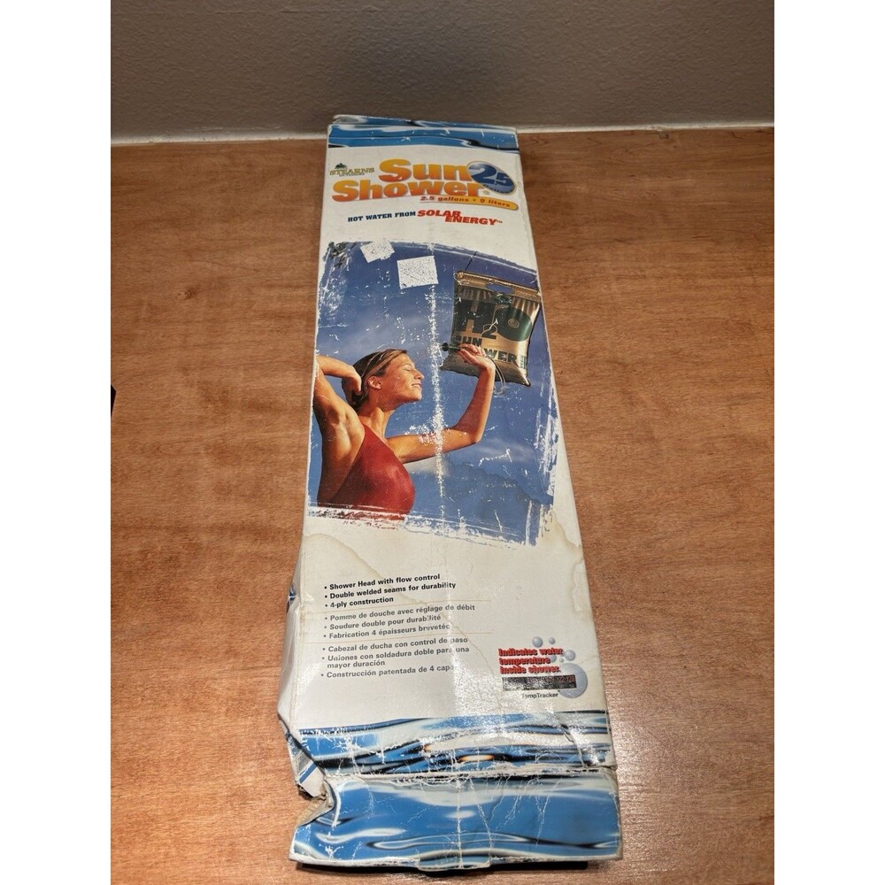 NEW Stearns Sun Shower 2.5 Gallon Solar Heated Gravity Camping Hang TempTracker